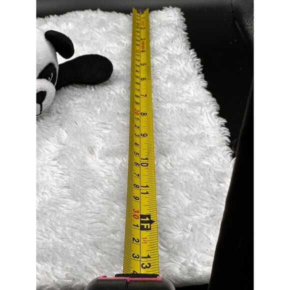 Okie Dokie Panda Plush Baby Security Blanket Lovey Black White Swirl 13” Plush - Picture 5 of 10